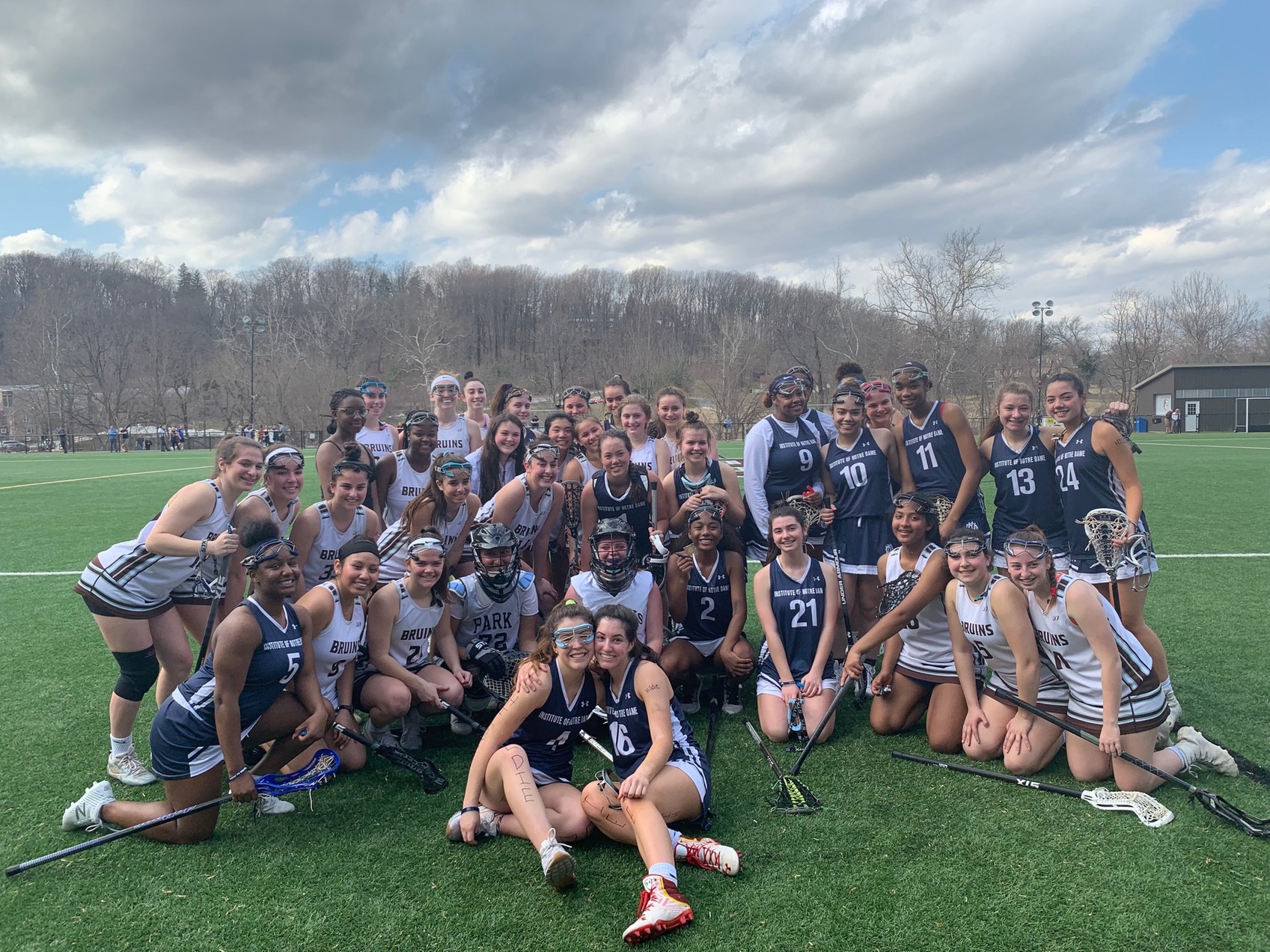 The Park School presents Character Coin to IND Varsity Lacrosse